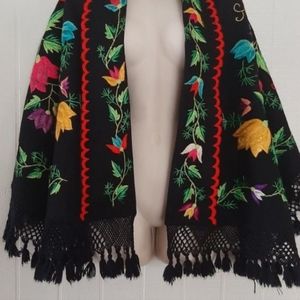 Embroidered shawl